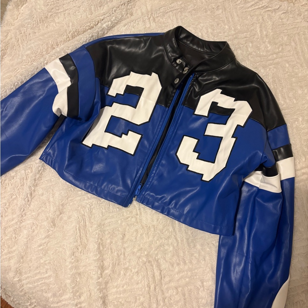 Amazon Blue and Black Numbered Jacket